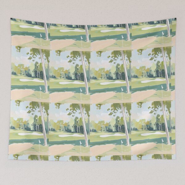 Item preview, Abstract Golf Watercolor Painting Art Print designed and sold by Ib1029.