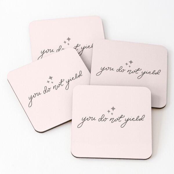 Item preview, "You do not yield." - Throne of Glass Quote designed and sold by Caitxreads.