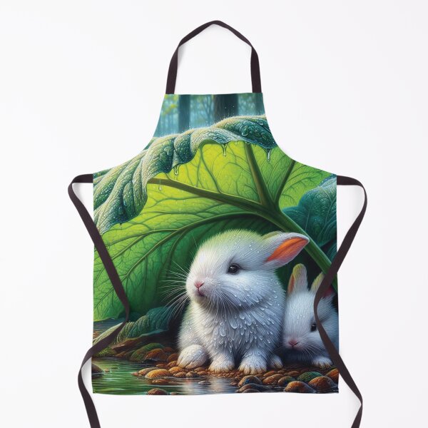 Item preview, Two Bunnies Sheltering by the Water designed and sold by iaharve.