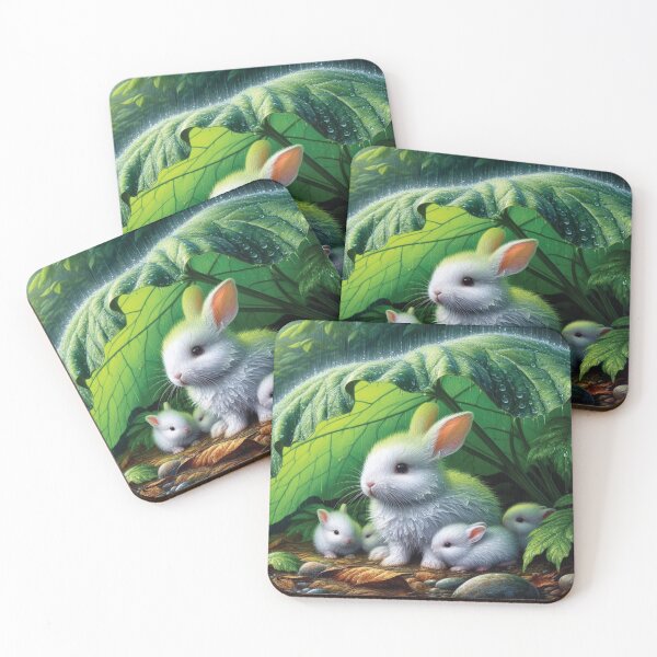 Item preview, Rabbit Family Keeping Dry designed and sold by iaharve.