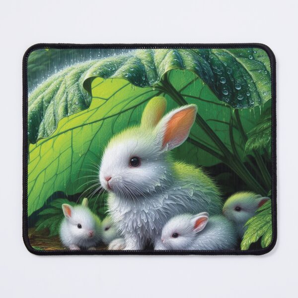 Item preview, Rabbit Family Keeping Dry designed and sold by iaharve.