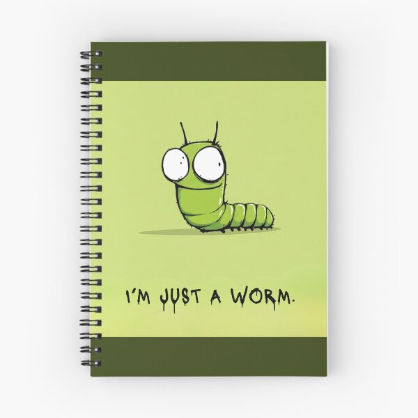 Item preview, I'm just a worm, green bug, green artwork designed and sold by silent-violin.