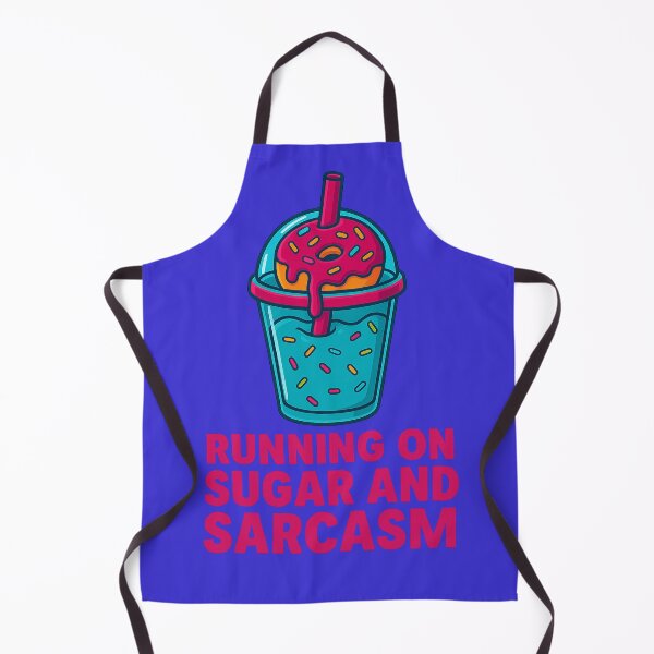 Item preview, Running on Sugar and Sarcasm — Funny Donut Slushy Aesthetic Design designed and sold by FluffyCreative.