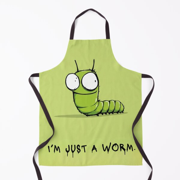 Item preview, I'm just a worm, green bug, green artwork designed and sold by silent-violin.