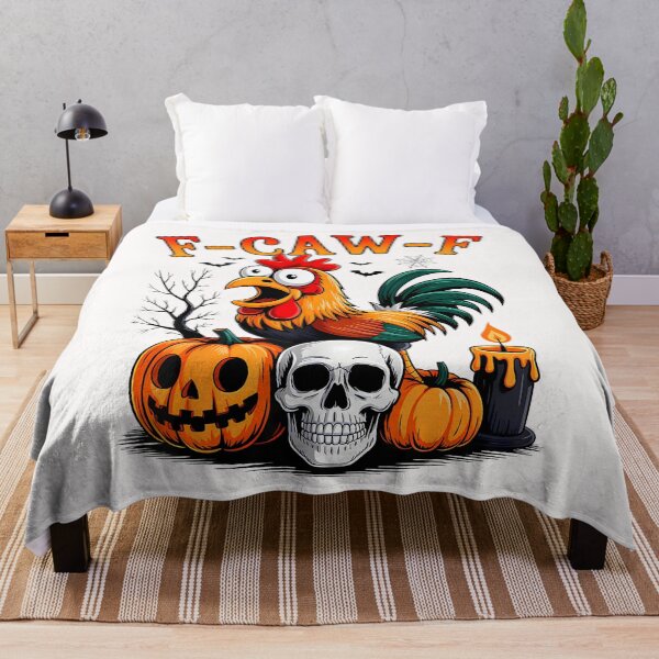 Item preview, F Caw F Funny Humor Quote Rooster Meme Chicken Halloween designed and sold by merlinnears.