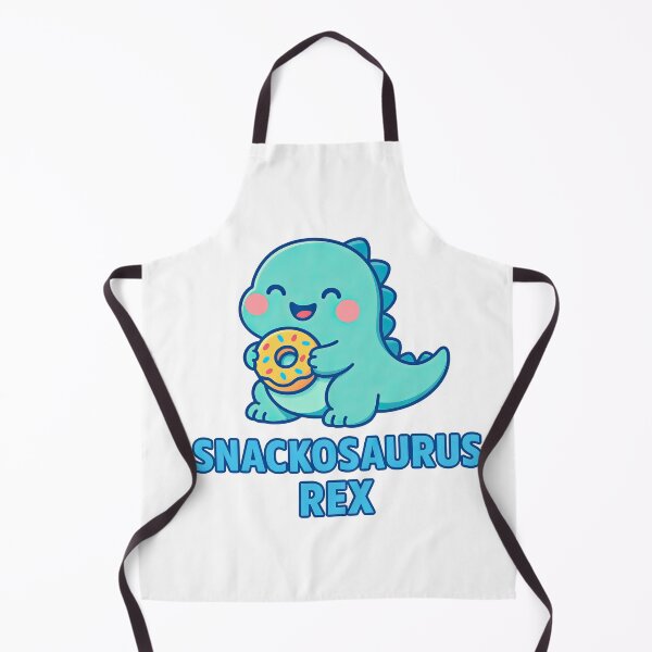 Item preview, Snackosaurus Rex – Adorable Kawaii Dinosaur with Donut Blue designed and sold by Vibrantdream.