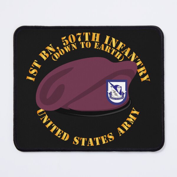 Item preview, Army - 1st Bn - 507th Infantry - Beret w DUI - Down to Earth designed and sold by Military Insignia Products.