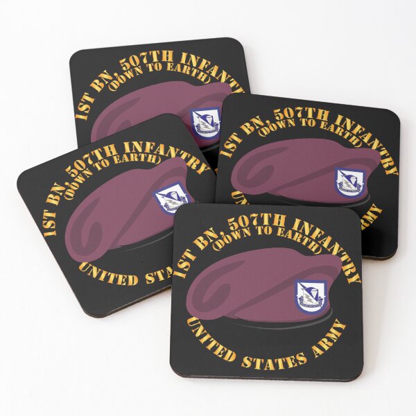 Item preview, Army - 1st Bn - 507th Infantry - Beret w DUI - Down to Earth designed and sold by Military Insignia Products.