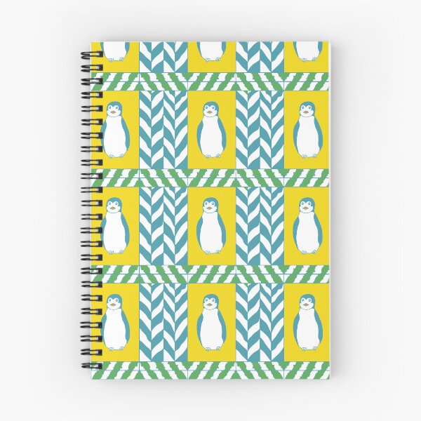 Item preview, Children's novelty shapes with penguin and herringbone pattern on white background. designed and sold by RosebudTextilesArt.