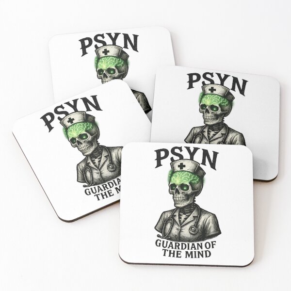 Item preview, PSYN Guardian of the Mind Halloween Shirt | Psychiatric Nurse Skeleton Tee designed and sold by ClinicalHubs.