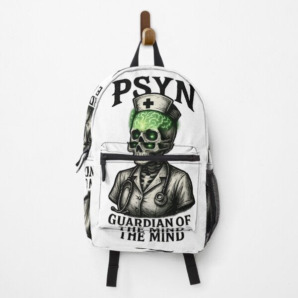 Item preview, PSYN Guardian of the Mind Halloween Shirt | Psychiatric Nurse Skeleton Tee designed and sold by ClinicalHubs.