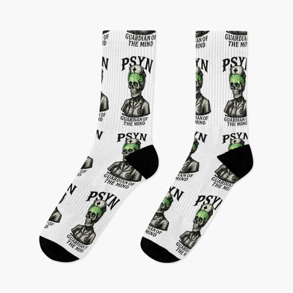 Item preview, PSYN Guardian of the Mind Halloween Shirt | Psychiatric Nurse Skeleton Tee designed and sold by ClinicalHubs.