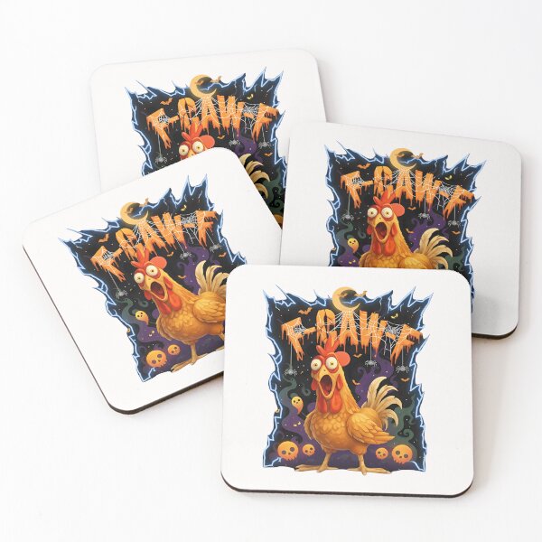 Item preview, Funny Halloween Chicken F-Caw-F designed and sold by merlinnears.