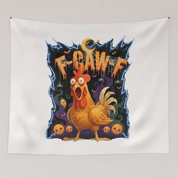 Item preview, Funny Halloween Chicken F-Caw-F designed and sold by merlinnears.