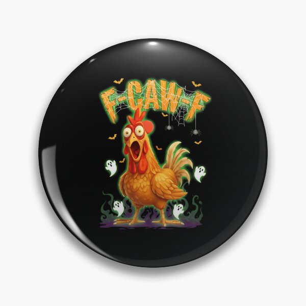 Item preview, Chicken F-Caw-F Spider Web Halloween designed and sold by merlinnears.