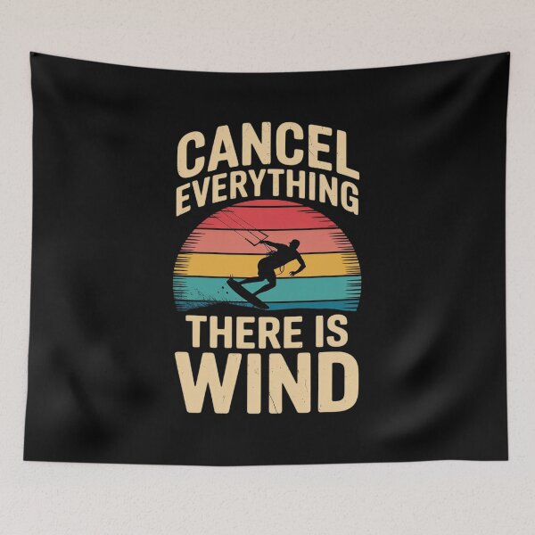 Item preview, Kitesurfing Kiteboarding Cancel Everything There is Wind designed and sold by marcusry.