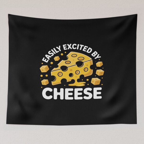 Item preview, Easily Excited By Cheese Dairy Lover Food designed and sold by tabdejinti.