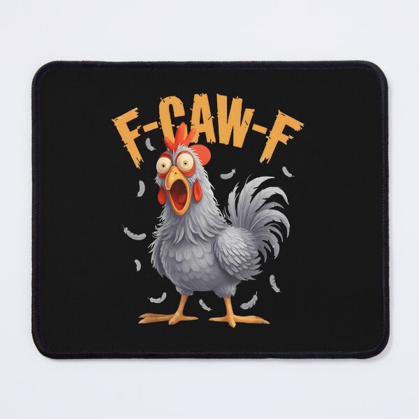 Item preview, Funny F-Caw-F Grey Rooster Fcawf Chicken Farm Humor Outfit designed and sold by merlinnears.