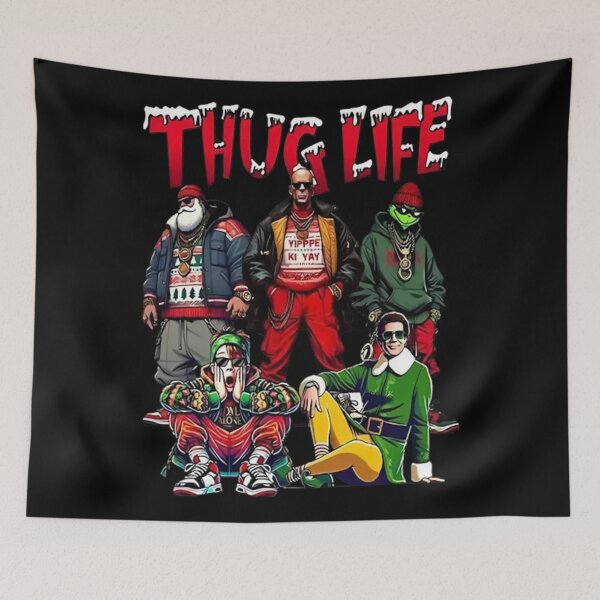 Item preview, Thug Life Christmas Crew | Funny Hip Hop Holiday Design designed and sold by TiannaSalazar.