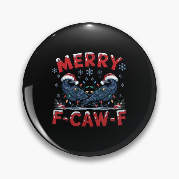 Item preview, Quote Rooster Merry F-Caw-F Funny Chicken Humor Christmas designed and sold by merlinnears.