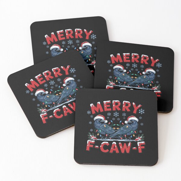 Item preview, Quote Rooster Merry F-Caw-F Funny Chicken Humor Christmas designed and sold by merlinnears.