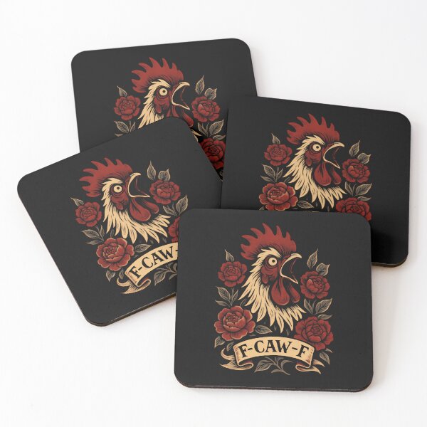 Item preview, F-Caw-F Chicken Rooster Funny Meme F Caw F Rose Fcawf designed and sold by merlinnears.
