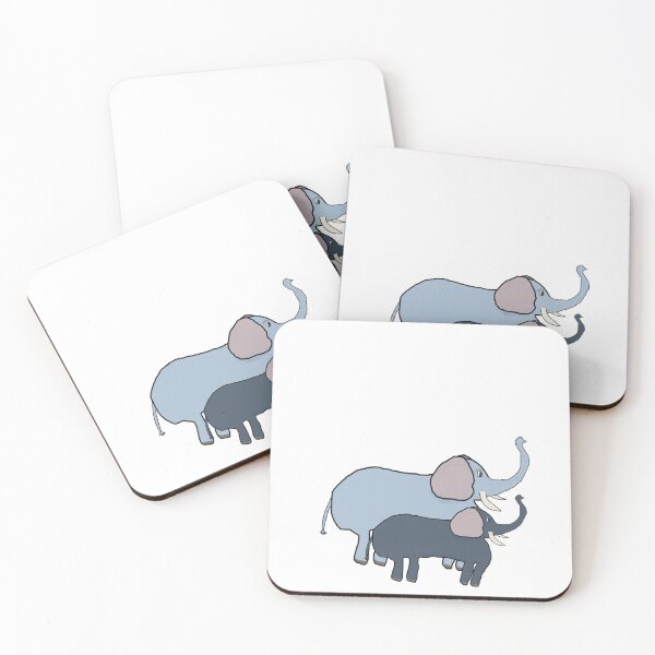 Item preview, Elephant Family Illustration designed and sold by Beautiful art store.