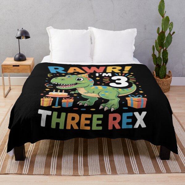 Artikelvorschau, Kinder Drei Rex Geburtstagsparty Outfit Dinosaurier 3 Jahre alter Junge entworfen und verkauft von HaileyRobel.