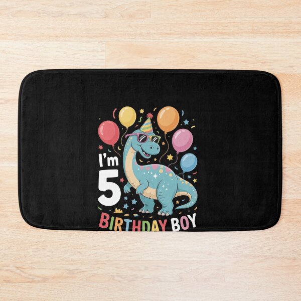 Item preview, Kids I'm 5 Birthday Boy Brachiosaurus 5 Year Old 5th Birthday designed and sold by khorbiasieno.