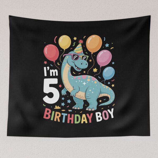 Item preview, Kids I'm 5 Birthday Boy Brachiosaurus 5 Year Old 5th Birthday designed and sold by khorbiasieno.