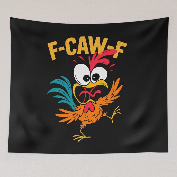 Item preview, Funny F-Caw-F Chicken Rooster Meme Adult Humor designed and sold by merlinnears.