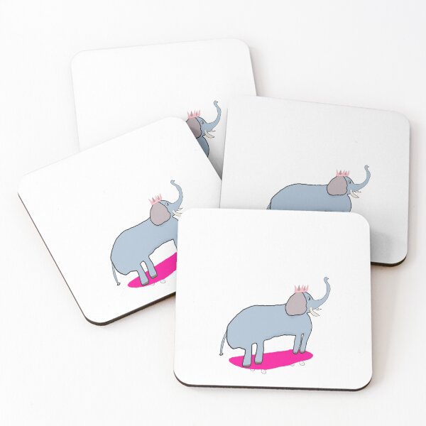 Item preview, Royal Elephant on Pink Skateboard Wearing a Crown designed and sold by Beautiful art store.