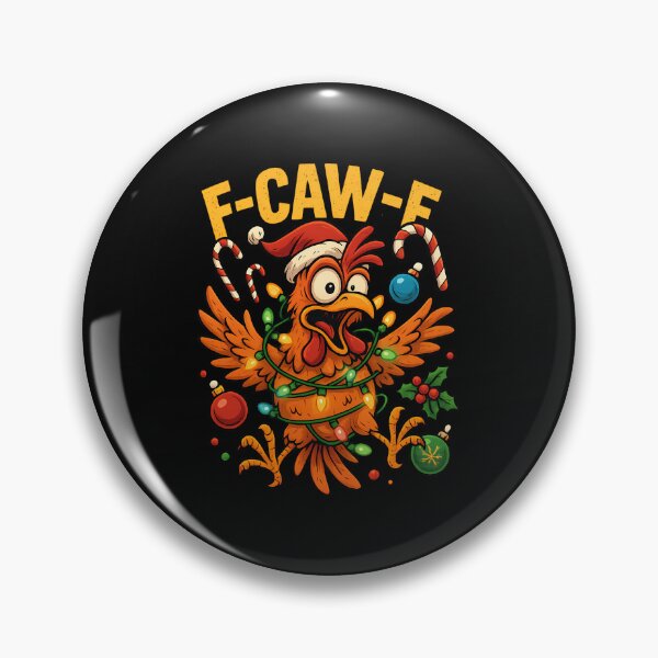 Item preview, Funny Christmas F-Caw-F Chicken Rooster Meme Adult Humor designed and sold by merlinnears.