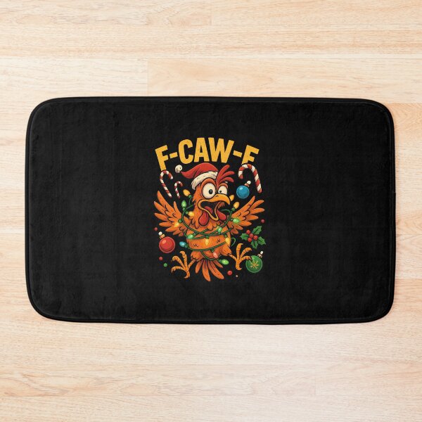 Item preview, Funny Christmas F-Caw-F Chicken Rooster Meme Adult Humor designed and sold by merlinnears.