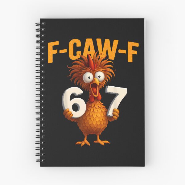 Item preview, F-Caw-F 6 7 Funny Chicken Humor Rooster Six Seven Meme designed and sold by merlinnears.