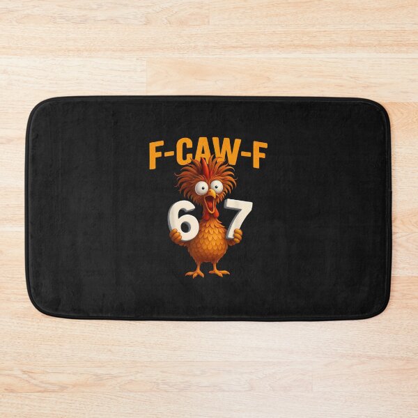 Item preview, F-Caw-F 6 7 Funny Chicken Humor Rooster Six Seven Meme designed and sold by merlinnears.
