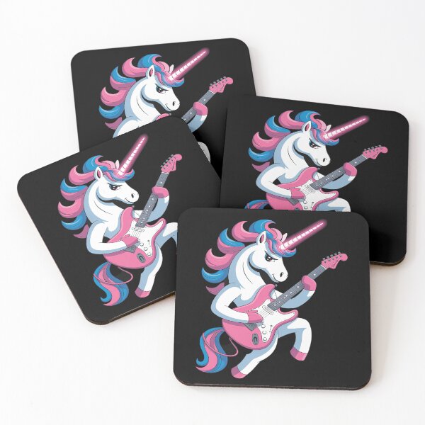 Item preview, E-Guitar Unicorn Rocking Fantasy designed and sold by tabdejinti.