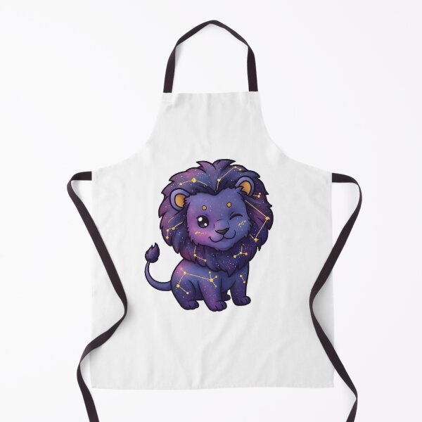 Item preview, Cosmic Leo Lion with Regulus Star Mane - Blue Purple Galaxy Kawaii Design designed and sold by Dynamic-Design.