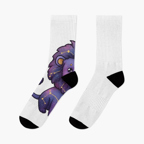 Item preview, Cosmic Leo Lion with Regulus Star Mane - Blue Purple Galaxy Kawaii Design designed and sold by Dynamic-Design.