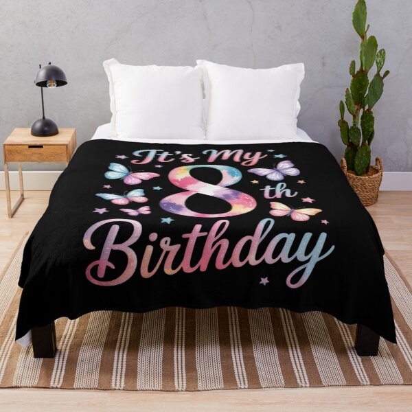 Item preview, It's My 8th Birthday Butterfly Theme 8 Year Old Party Girl designed and sold by RayArmstrong.