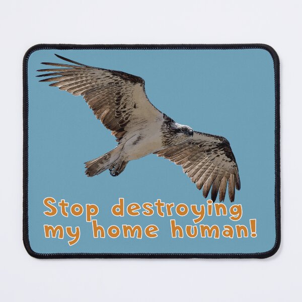Item preview, Osprey environmental slogan designed and sold by SEADOGPRINTS.
