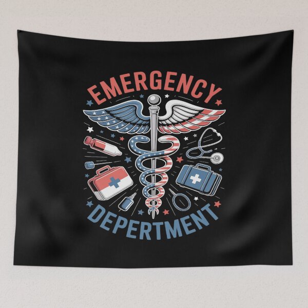 Item preview, Emergency Department 4th of July Usa Emergency Room Nurse designed and sold by ticlitule.