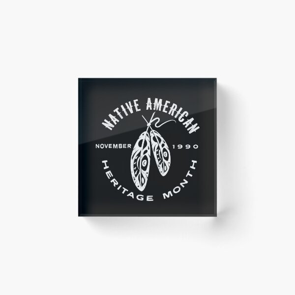 Item preview, Native American Heritage Month November white design vintage style designed and sold by Jdawnink.