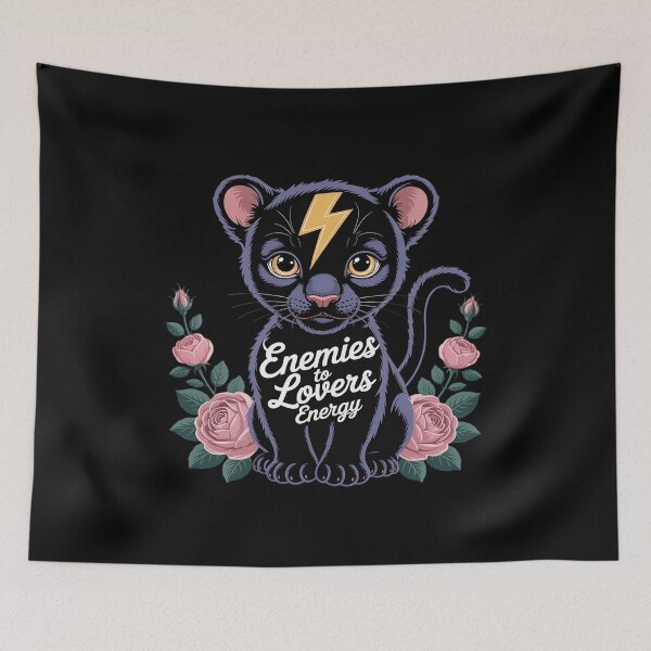 Item preview, Enemies to Lovers Energy Graphic print for Book Lovers designed and sold by ticlitule.