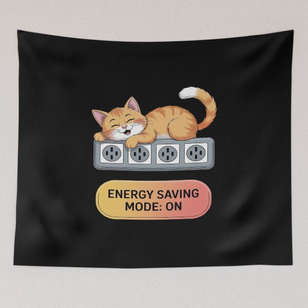 Item preview, Energy Saving Mode Wide Font Chill designed and sold by ticlitule.
