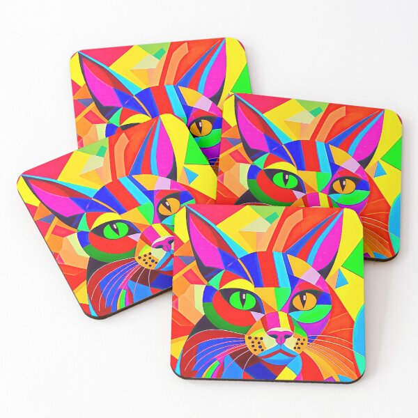 Item preview, Constructivist Kaleidoscope Cat designed and sold by LanaGustavsson.