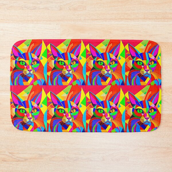 Item preview, Constructivist Kaleidoscope Cat designed and sold by LanaGustavsson.