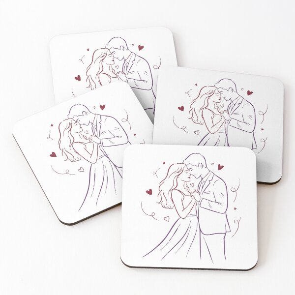 Item preview, Romantic Dance – Elegant Couple in Love designed and sold by LoveMatchShop.