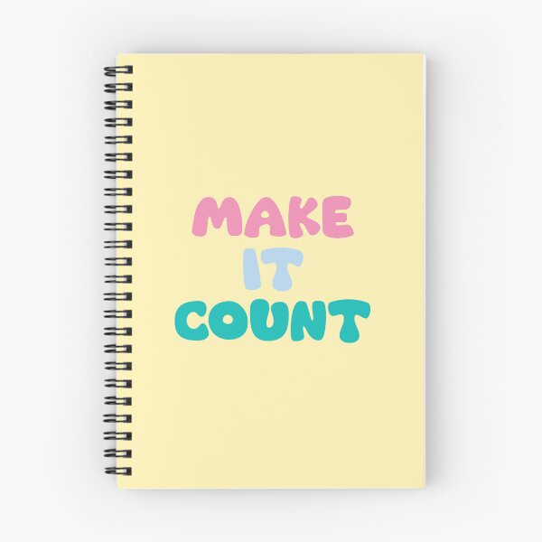 Item preview, Make It Count | Vibrant Typography Art for Daily Inspiration designed and sold by Mantra Mama.