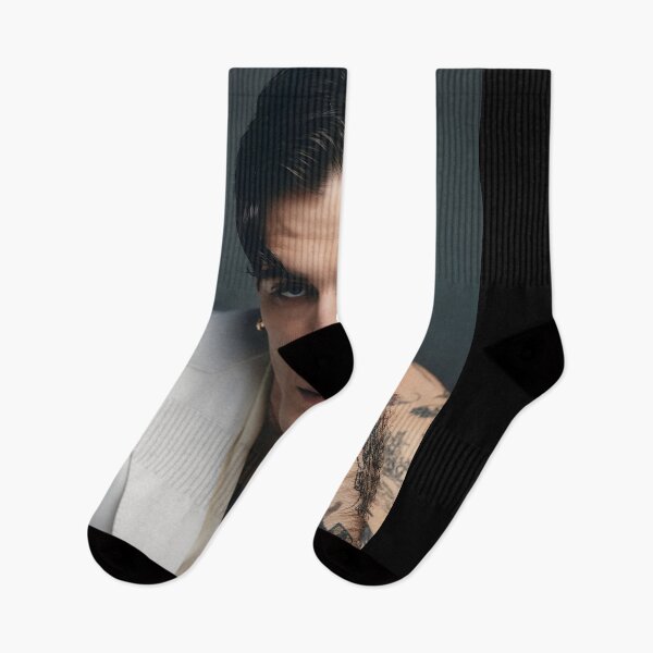 Item preview, Damiano David – Bold Tattooed Portrait in Rock Aesthetic Style designed and sold by zulenekbedf.